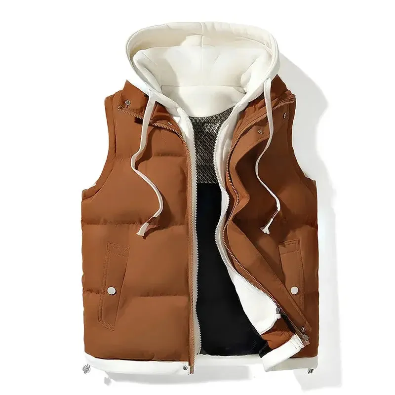 Men's Gilet - Hooded with Padded Design sold by Elvoria London