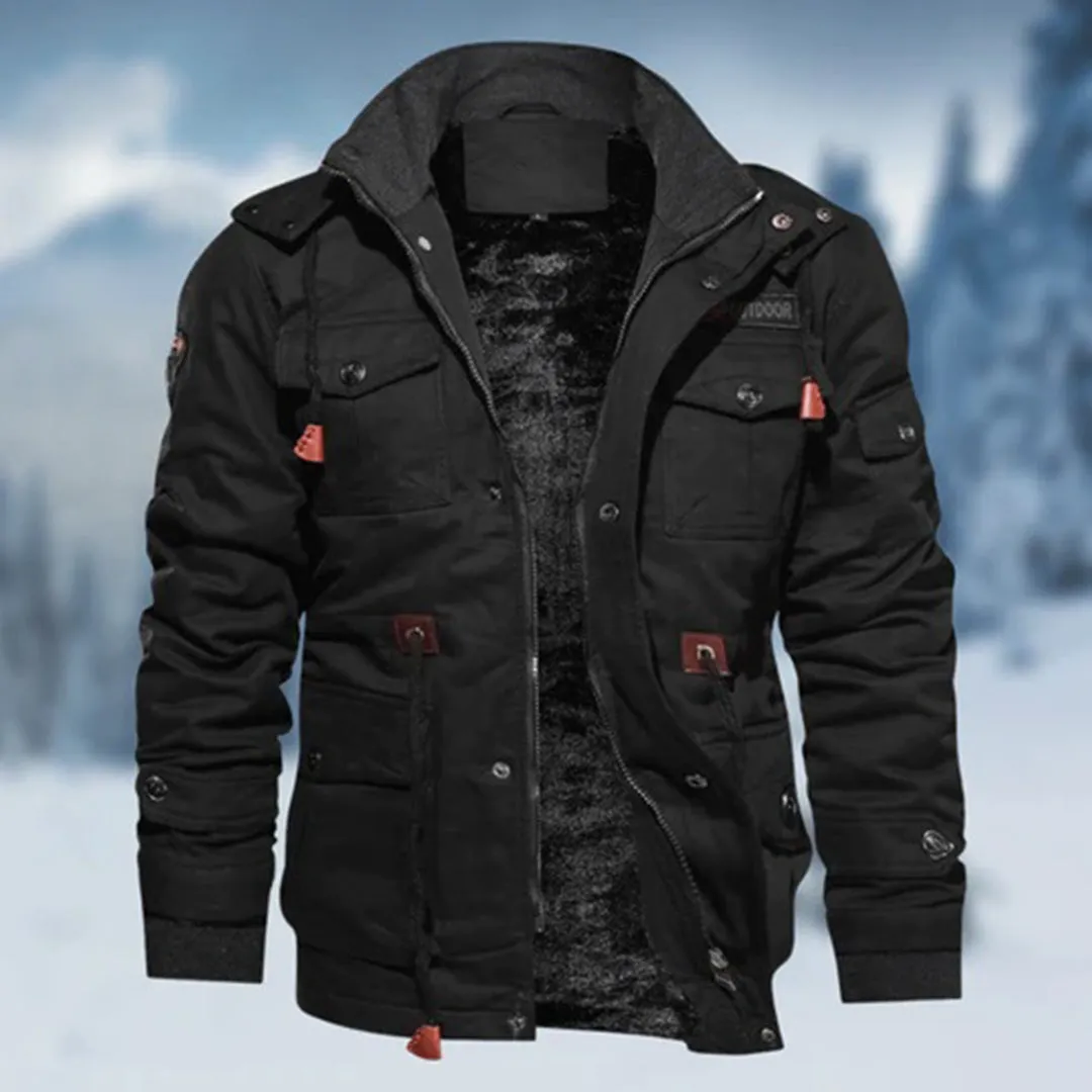 Men's Winter Jacket – Field Style with Multiple Pockets sold by Elvoria London product image thumbnail 3