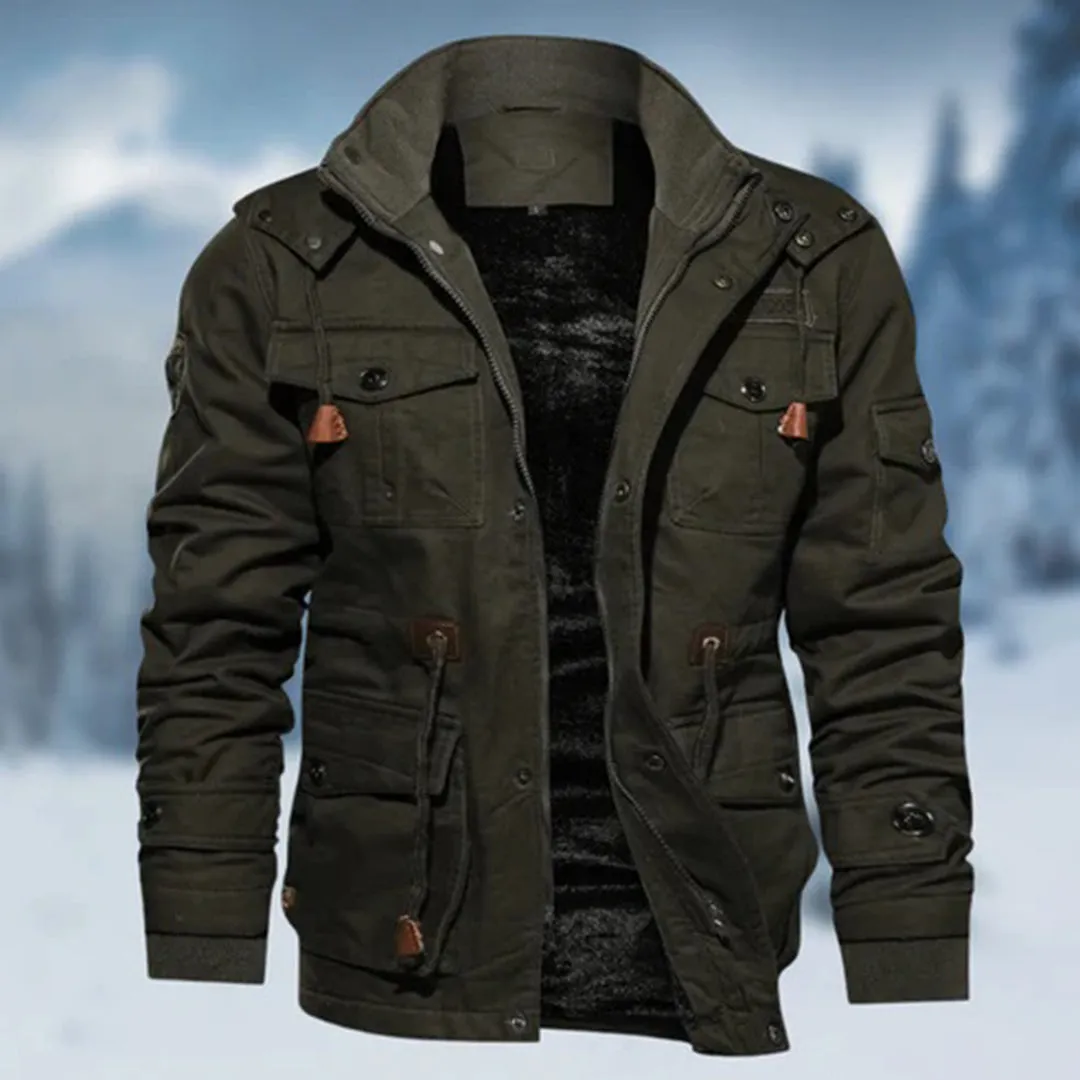 Men's Winter Jacket – Field Style with Multiple Pockets sold by Elvoria London product image thumbnail 2