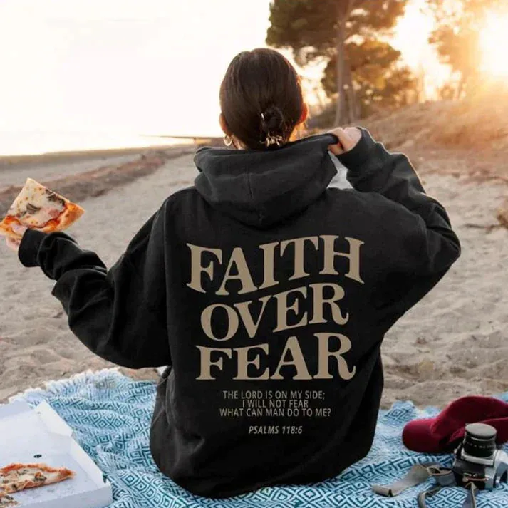 Unisex Hoodie - Pullover with Slogan Print sold by Elvoria London product image thumbnail 2