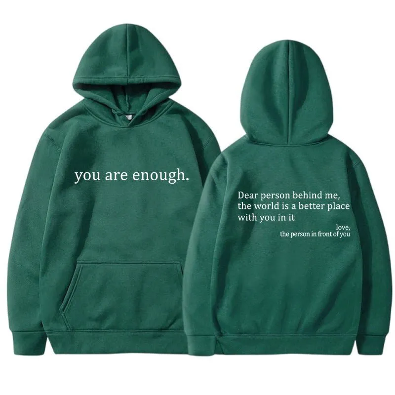 Unisex Pullover Hoodie - Slogan Print with Kangaroo Pocket sold by Elvoria London
