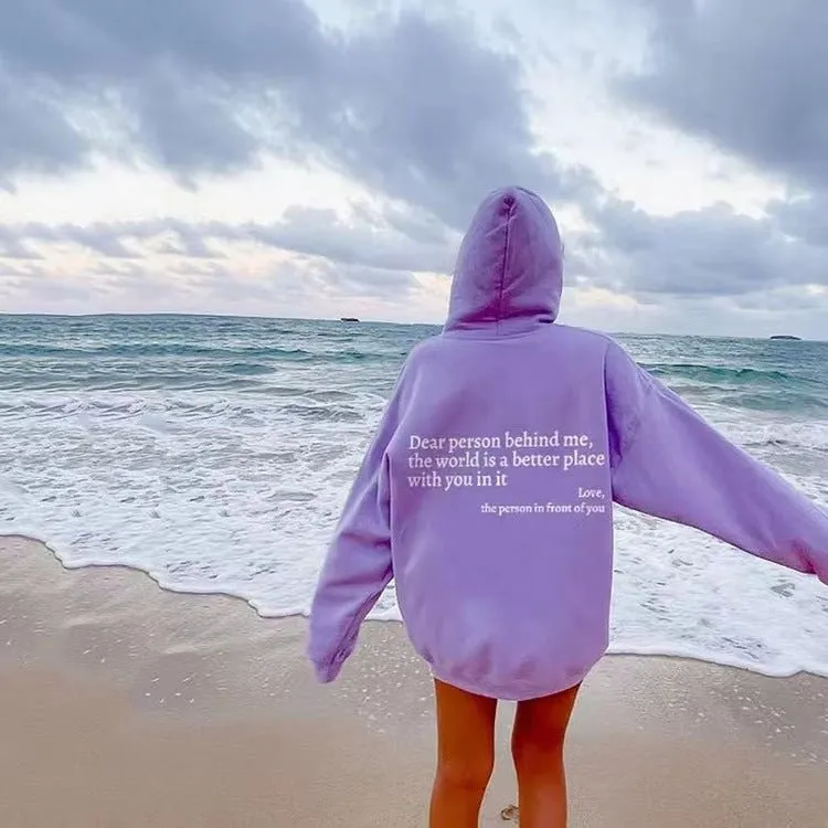 Unisex Pullover Hoodie - Slogan Print with Kangaroo Pocket sold by Elvoria London product image thumbnail 2