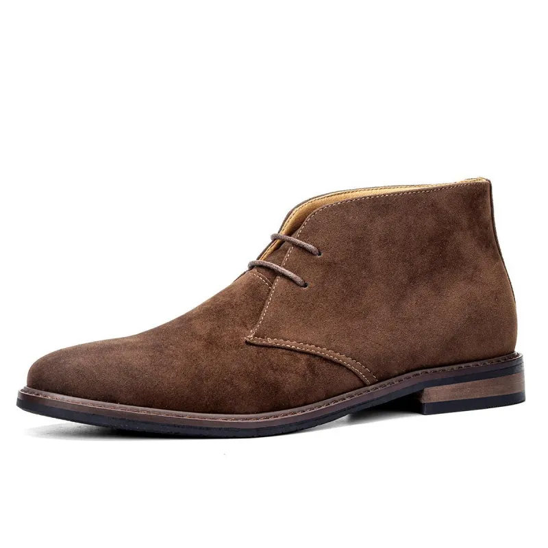 Men's Lace-Up Ankle Boots - Low Heel sold by Elvoria London