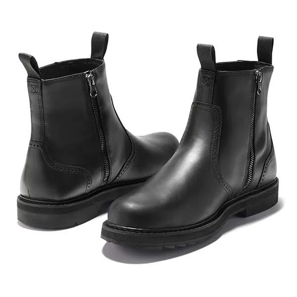 Men's Chelsea Boots - Ankle Slip-On with Pull Tabs sold by Elvoria London product image thumbnail 2