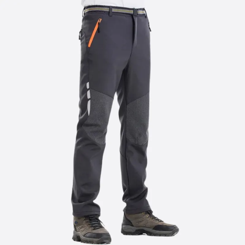 Men's Waterproof Trousers - Lined Two-Tone with Zip Pockets sold by Elvoria London