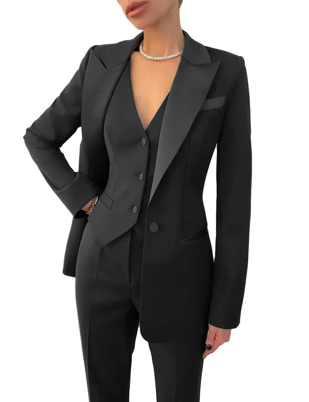Elegant 3-Piece Tailored Suit Set for Women sold by Elvoria London
