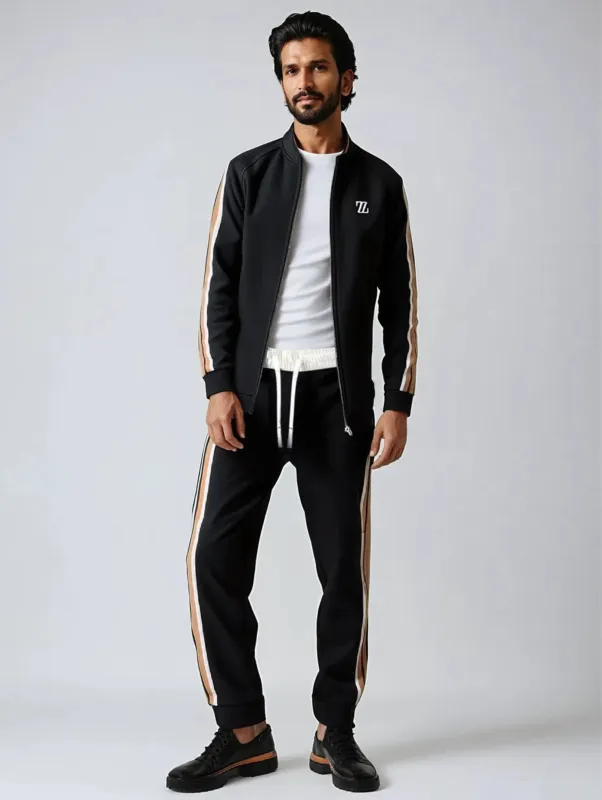 Men's Striped Tracksuit Set - Premium Two-Piece Sporty Set sold by Elvoria London