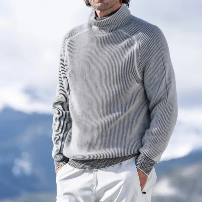 Men's Roll Neck Knit Jumper - Smart Casual & Winter Wear sold by Elvoria London