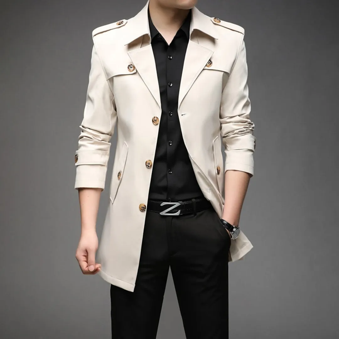 Men's Stylish Trench Coat - Waterproof & Windproof sold by Elvoria London