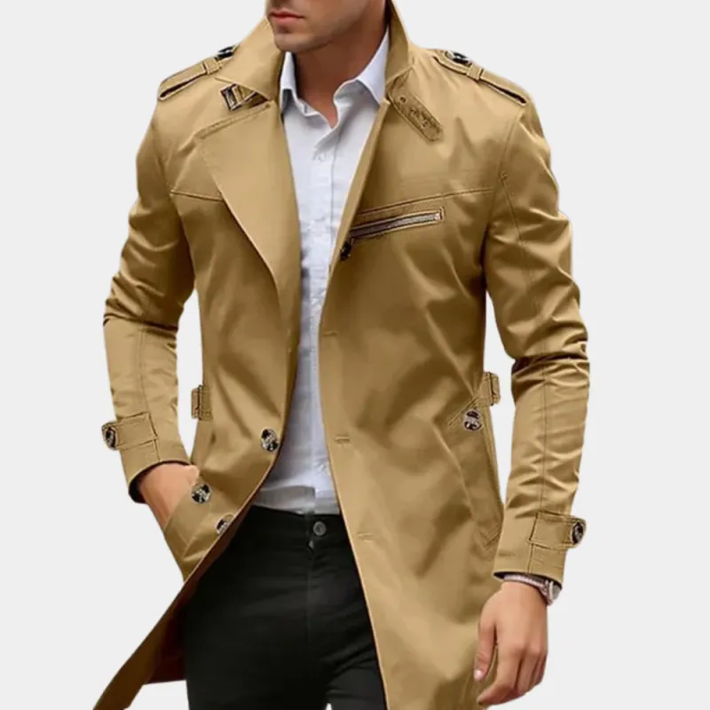 Men's Stylish Trench Coat - Waterproof & Windproof sold by Elvoria London