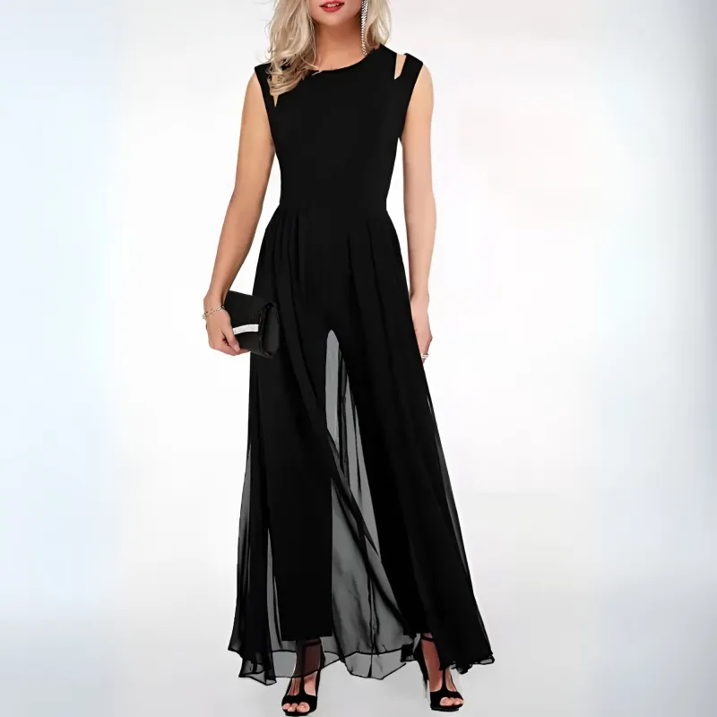 Women's Sleeveless Wide Leg Jumpsuit - Summer Casual Flowy Comfortable sold by Elvoria London