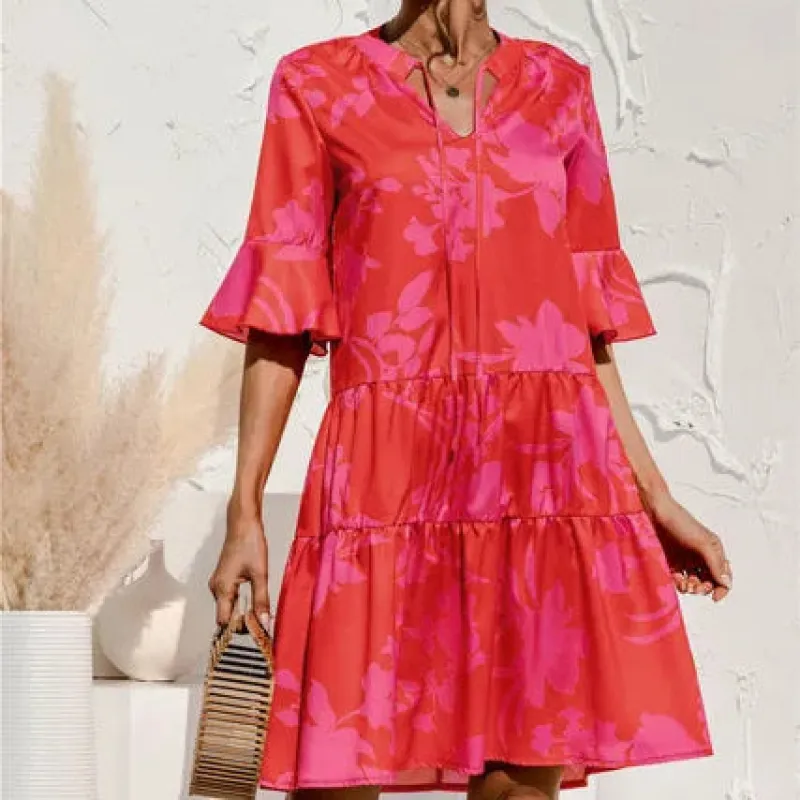 Women's Summer Dress - Deep Waist, Lightweight & Versatile sold by Elvoria London