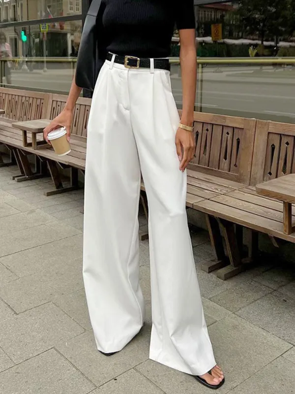 Elegant Wide Trousers for Women sold by Elvoria London
