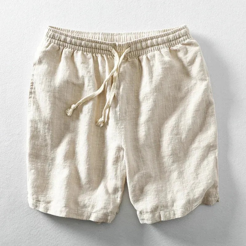 Lightweight Striped Linen Shorts for Men sold by Elvoria London product image thumbnail 3