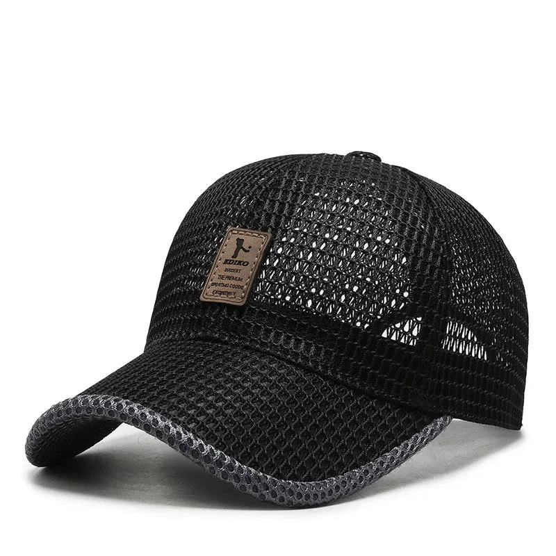 Breathable Mesh Baseball Cap for Men sold by Elvoria London