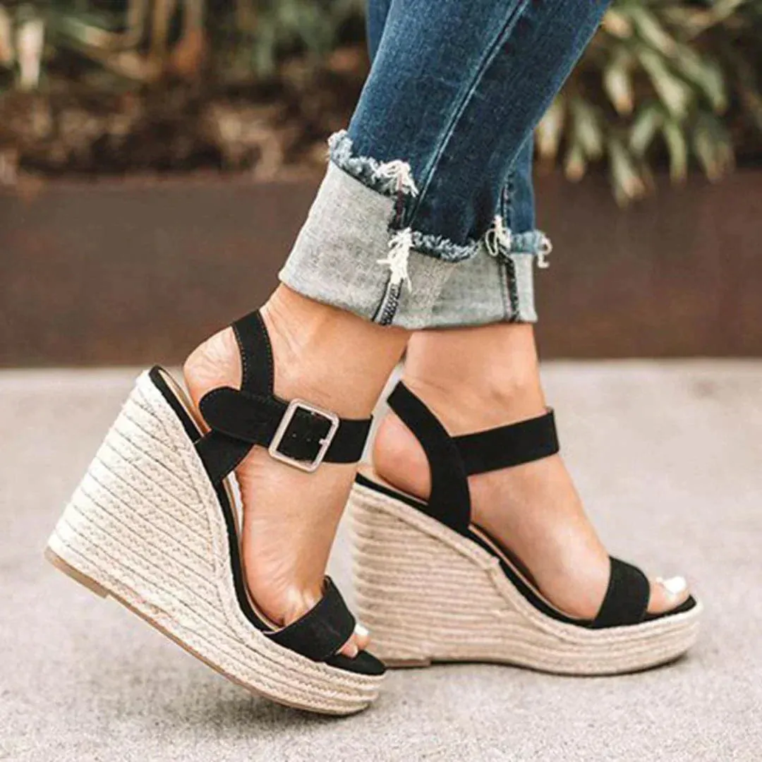 Comfortable and Stylish Wedge Sandals for Women sold by Elvoria London product image thumbnail 2