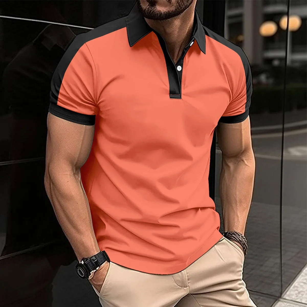 Slim-Fit Polo Shirt for Men sold by Elvoria London product image thumbnail 3