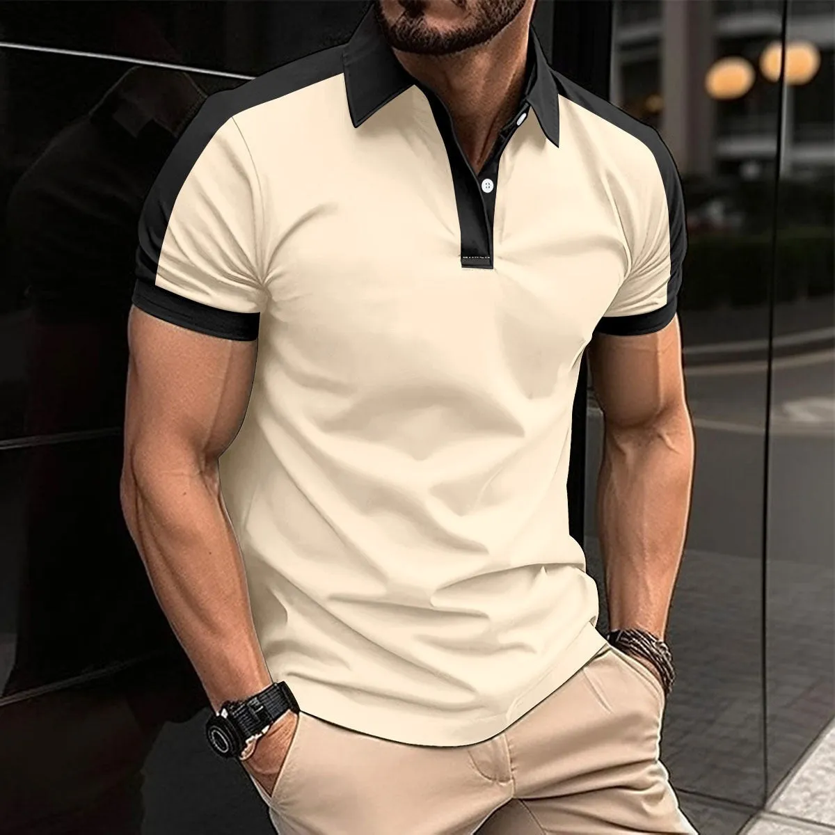 Slim-Fit Polo Shirt for Men sold by Elvoria London