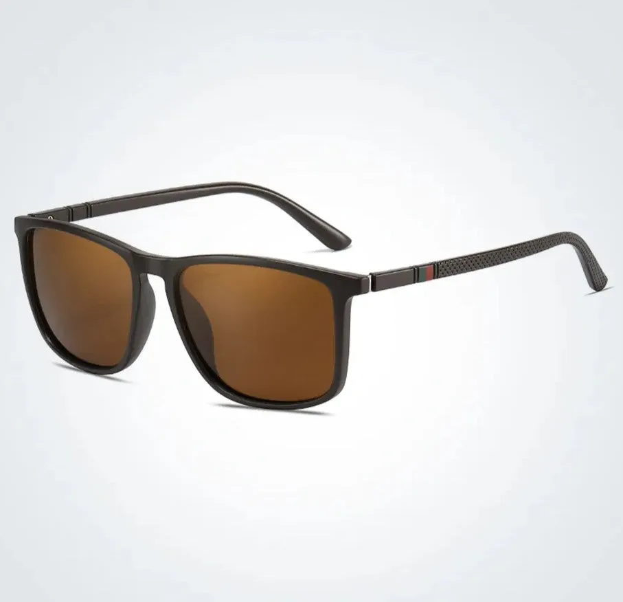 Luxury Polarized Square UV400 Sunglasses for Men sold by Elvoria London