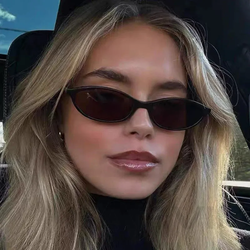 Stylish Oval Frame UV400 Sunglasses for Women sold by Elvoria London product image thumbnail 3