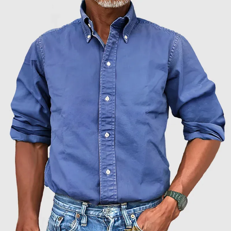Men's Shirt - Button-Down Collar with Long Sleeves sold by Elvoria London product image thumbnail 4