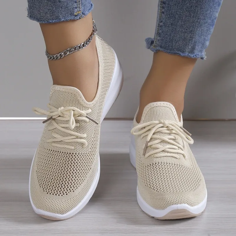 Comfortable and Breathable Mesh Slip-On Sneakers for Women sold by Elvoria London