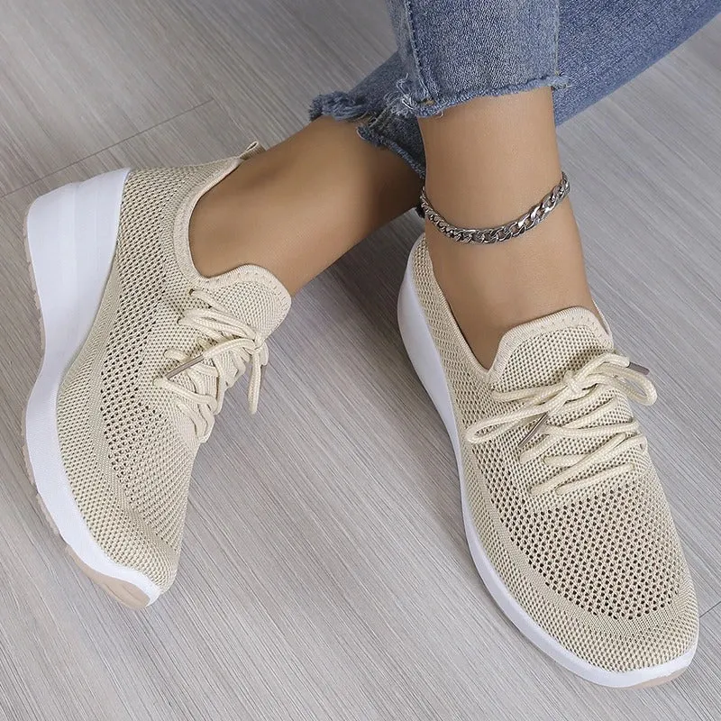Comfortable and Breathable Mesh Slip-On Sneakers for Women sold by Elvoria London product image thumbnail 4