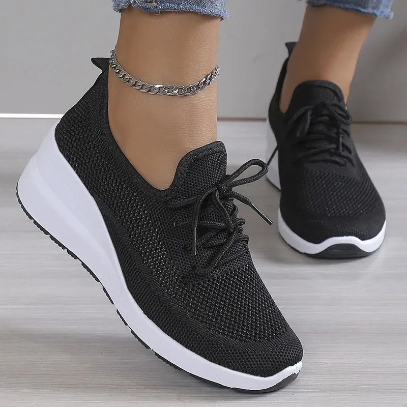 Comfortable and Breathable Mesh Slip-On Sneakers for Women sold by Elvoria London product image thumbnail 2