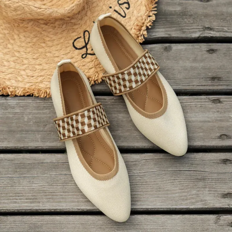 Stylish and Comfortable Slip-On Pointed Flats for Women sold by Elvoria London