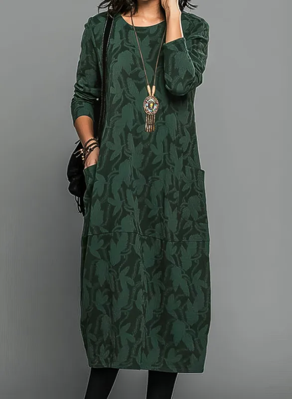 Stylish and Flowy Long Sleeve Dress for Women sold by Elvoria London