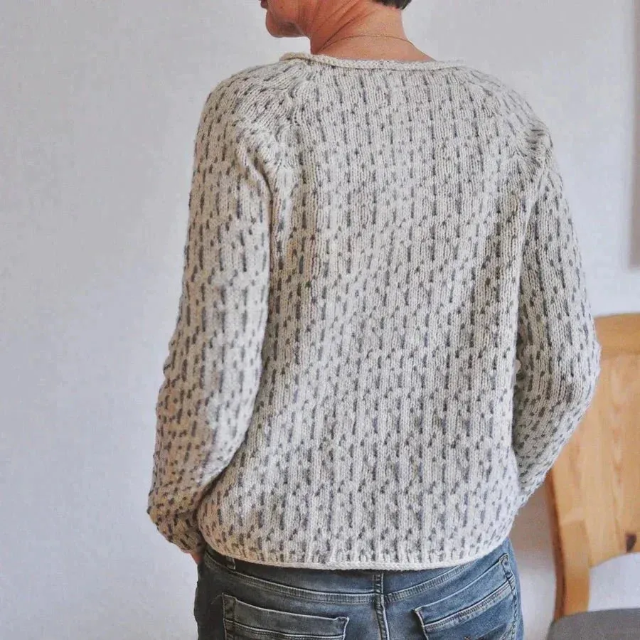 Elegant and Stylish Grey Sweater for Women sold by Elvoria London product image thumbnail 2