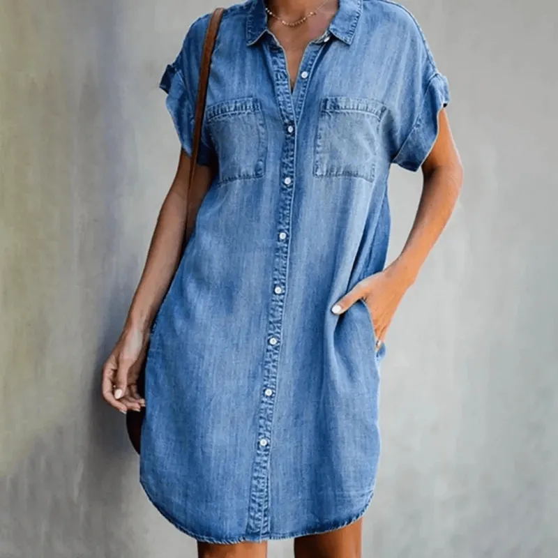 Chic and Stylish Shirt-Styled Dress for Women sold by Elvoria London