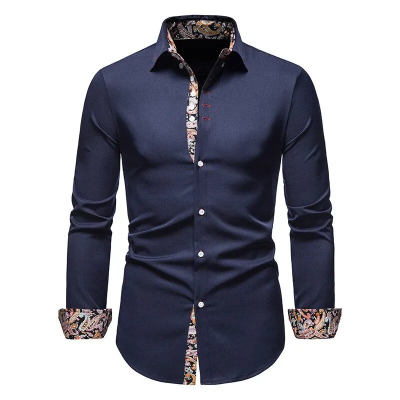 Stylish and Modern Long Sleeve Shirt for Men sold by Elvoria London product image thumbnail 3