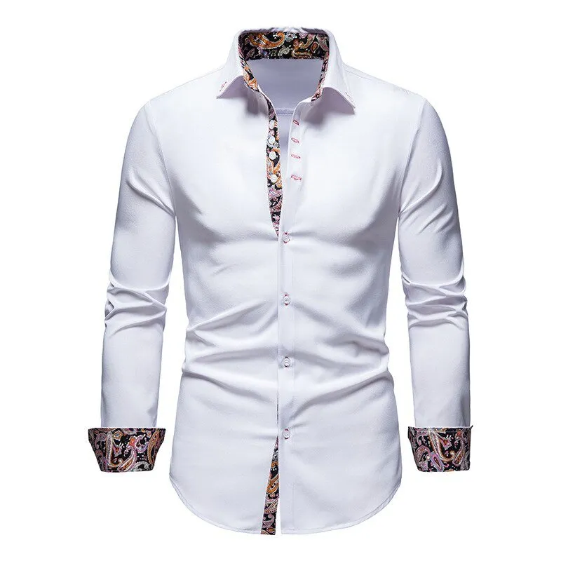 Stylish and Modern Long Sleeve Shirt for Men made by Elvoria London