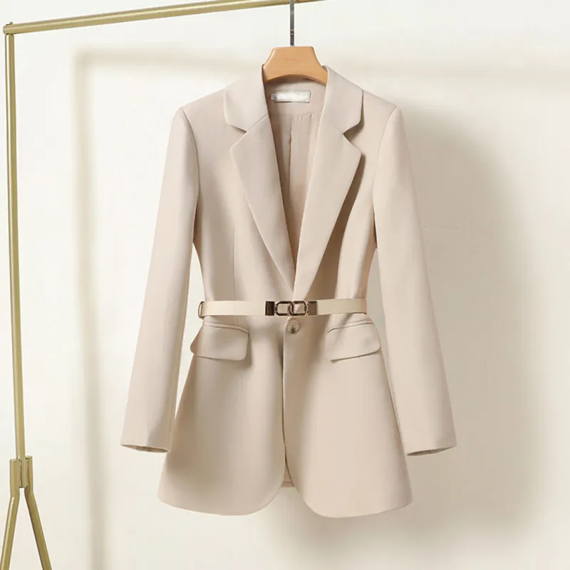 Elegant and Chic Belted Blazer for Women sold by Elvoria London