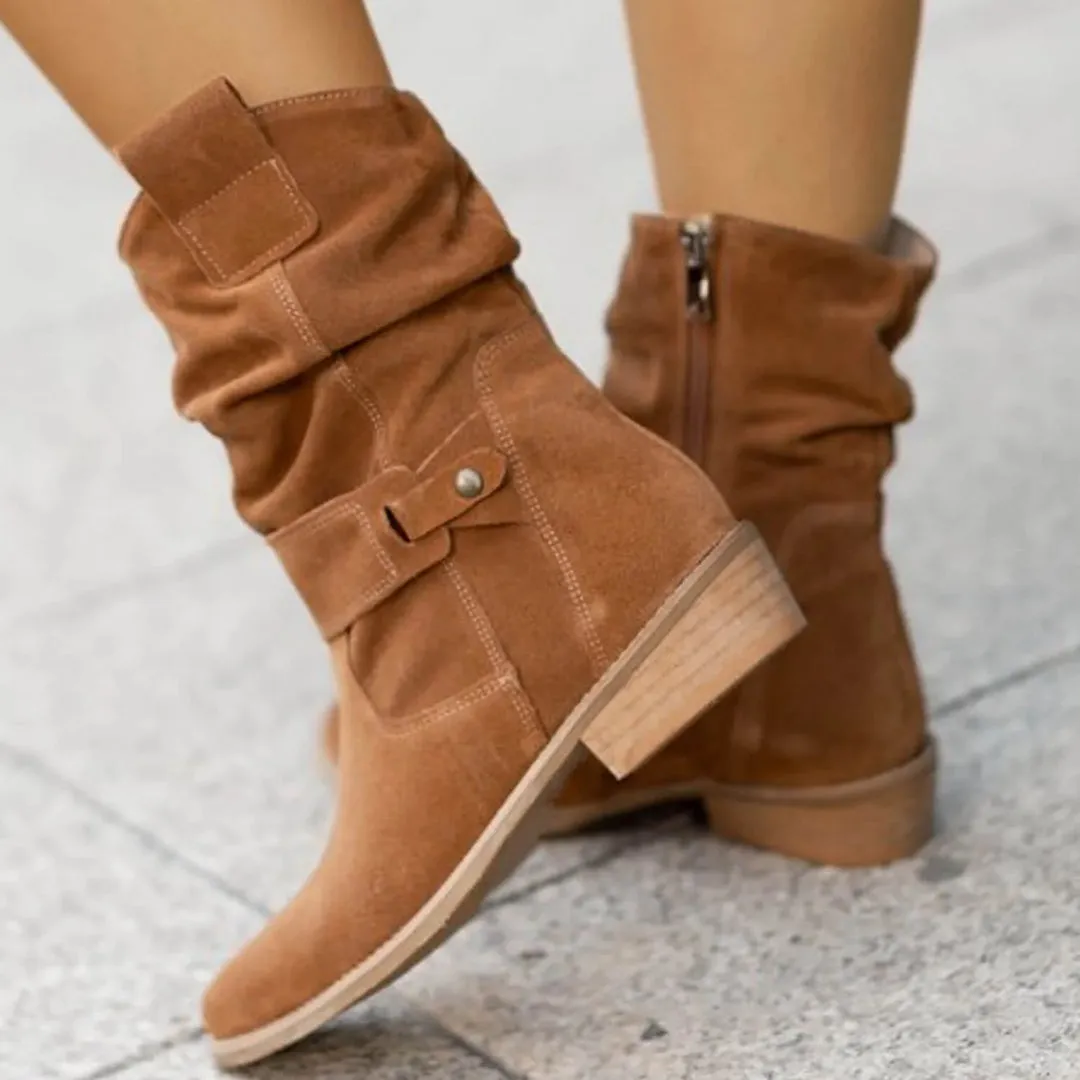 Elegant and Chic Zip Boots for Women sold by Elvoria London product image thumbnail 2
