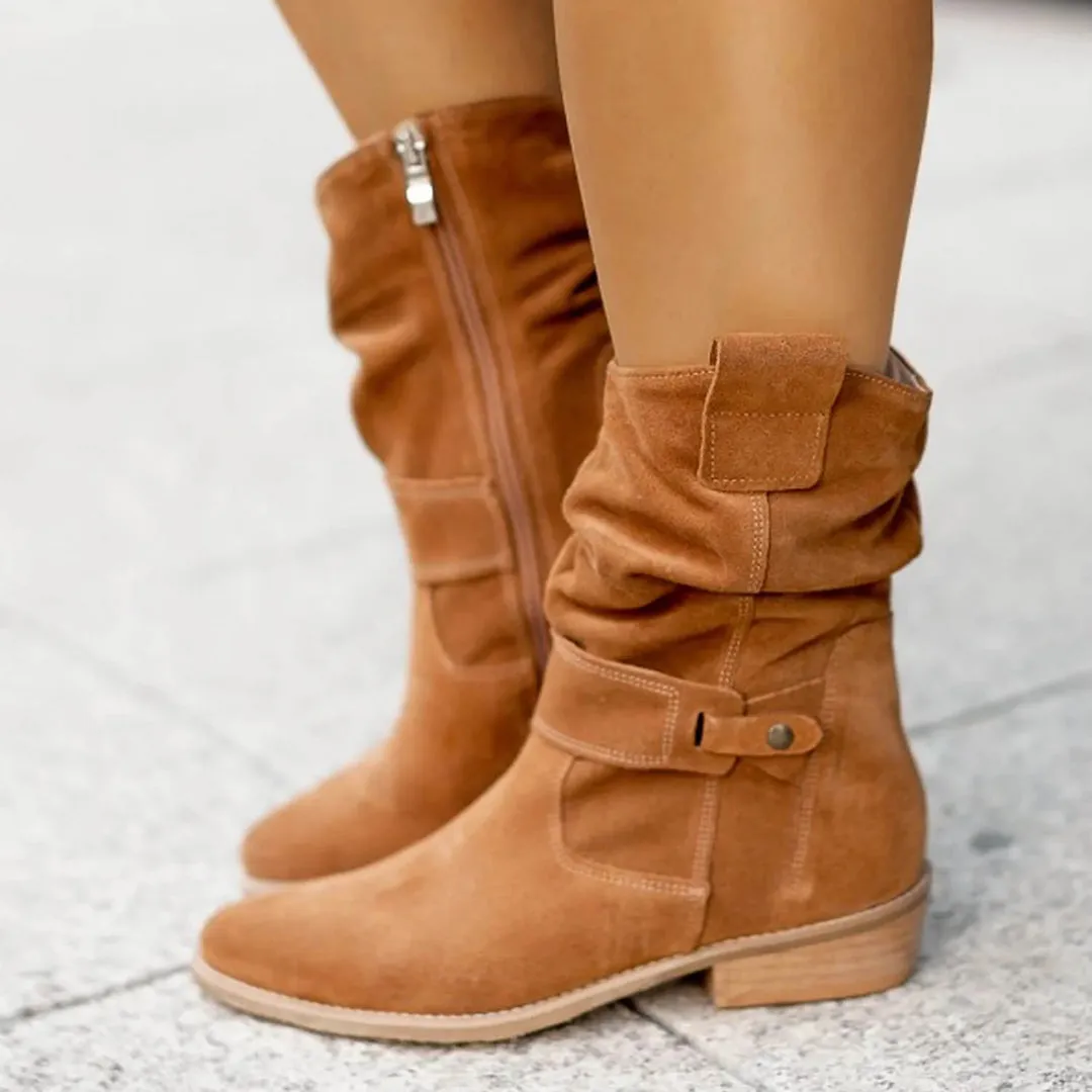 Elegant and Chic Zip Boots for Women sold by Elvoria London product image thumbnail 3