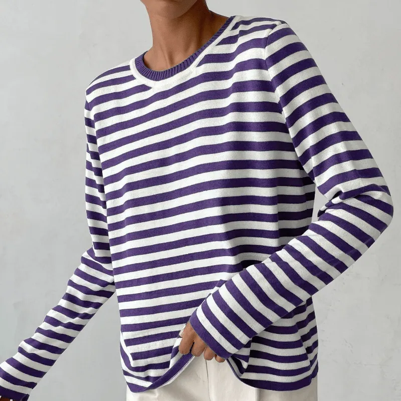 Stylish and Chic Striped Sweater for Women sold by Elvoria London product image thumbnail 5