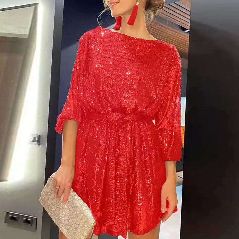 Trendy and Chic Glitter Dress for Women sold by Elvoria London