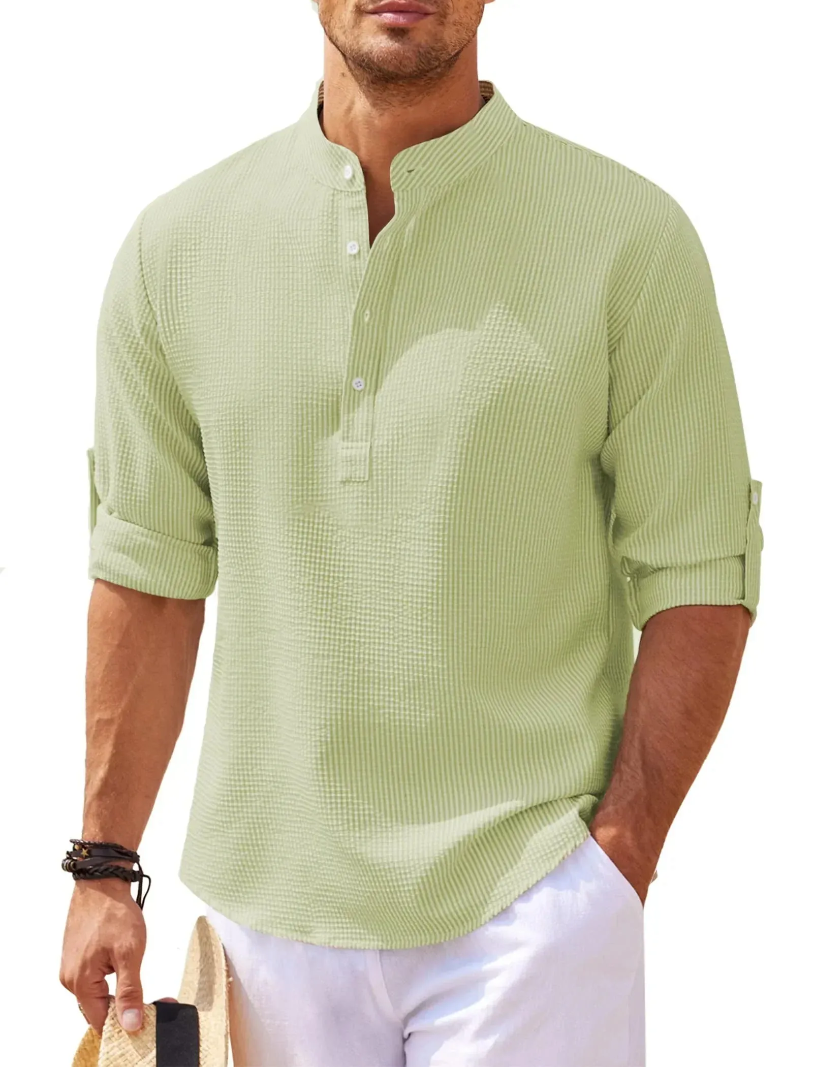 Stylish and Casual Long-Sleeve Shirt for Men sold by Elvoria London product image thumbnail 3