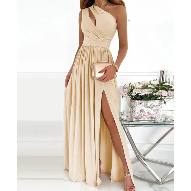 Elegant Split Dress for Women | Clara sold by Elvoria London