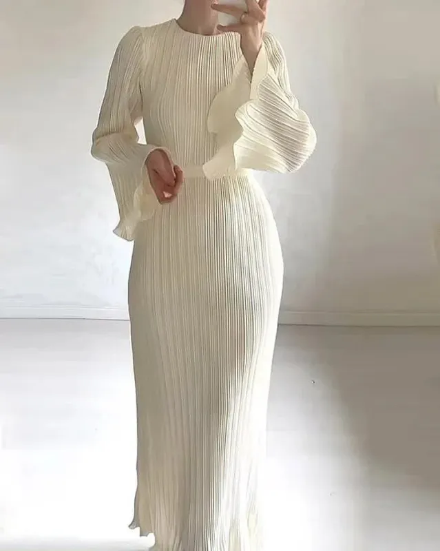 Elegant and Stylish White Dress for Women | Sofia sold by Elvoria London