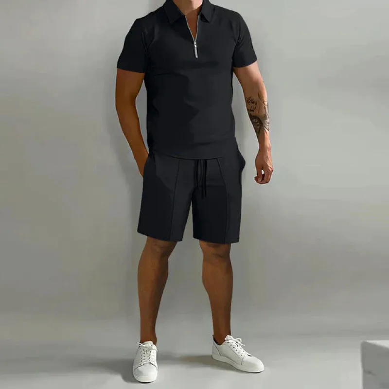 Stylish Polo and Shorts Two-Piece Set for Men | Finn sold by Elvoria London