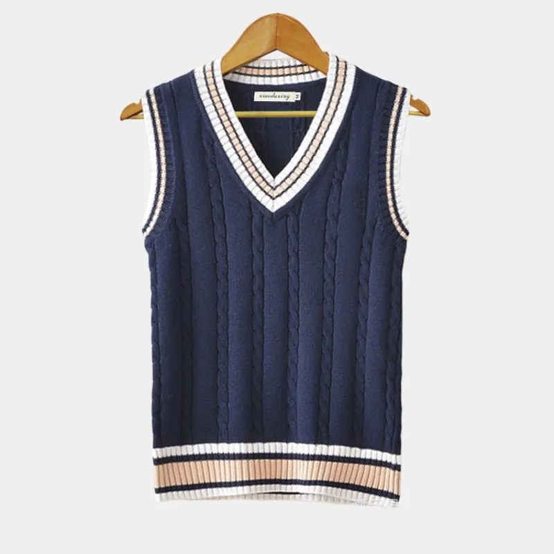 Classic Sleeveless V-Neck Vest for Men | James sold by Elvoria London