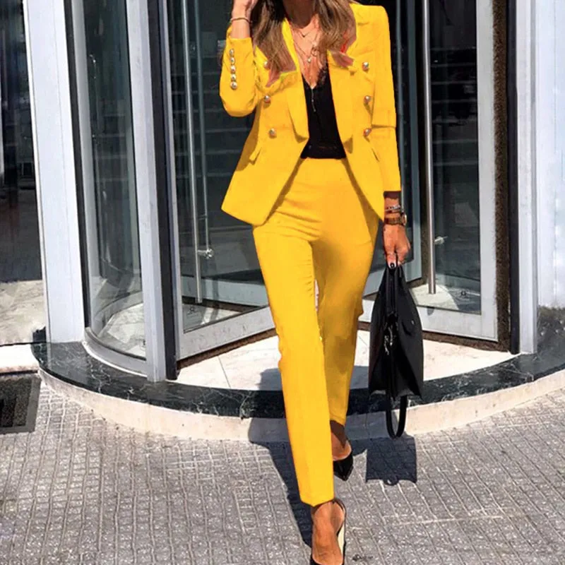 Elegant Blazer and Trousers Set for Women | Wendy sold by Elvoria London