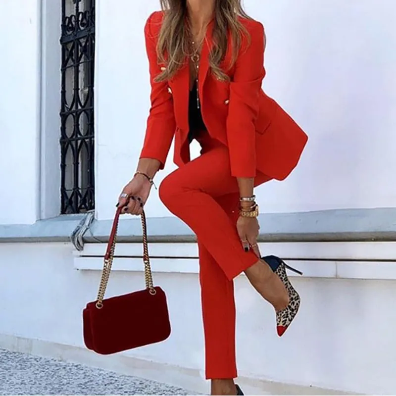 Elegant Blazer and Trousers Set for Women | Wendy sold by Elvoria London product image thumbnail 3