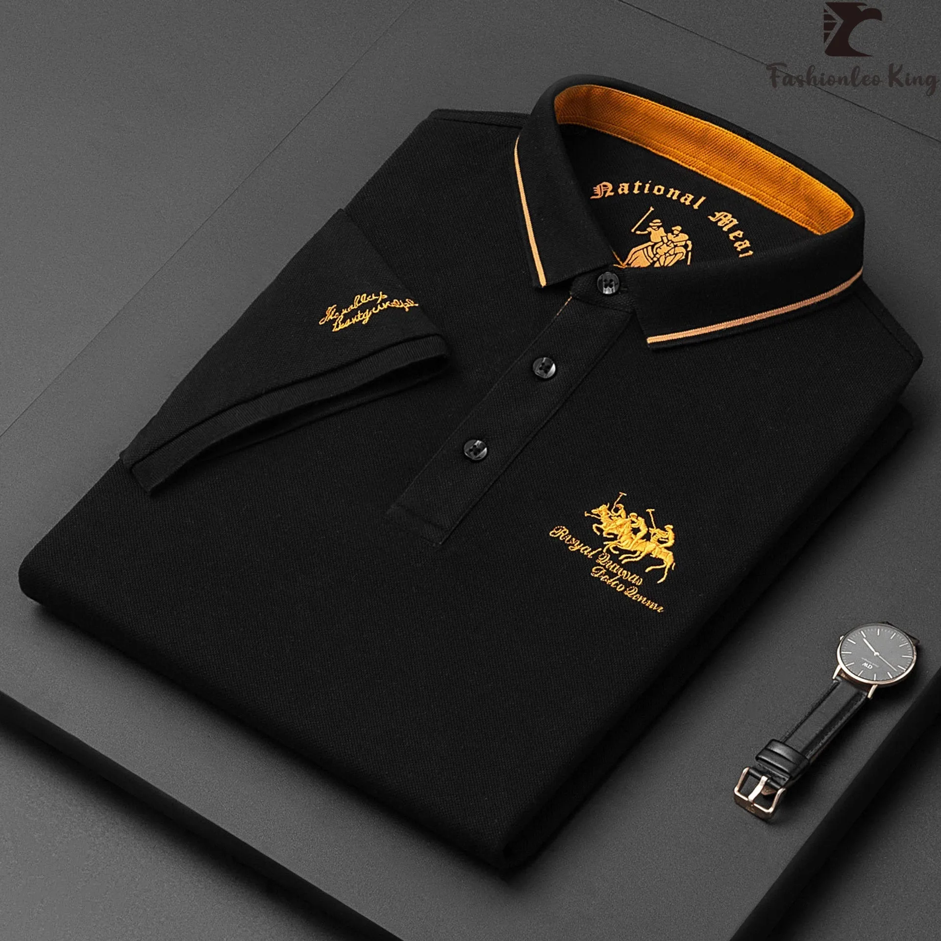 Stylish Fashion Polo Shirt for Men | Marvin sold by Elvoria London product image thumbnail 2
