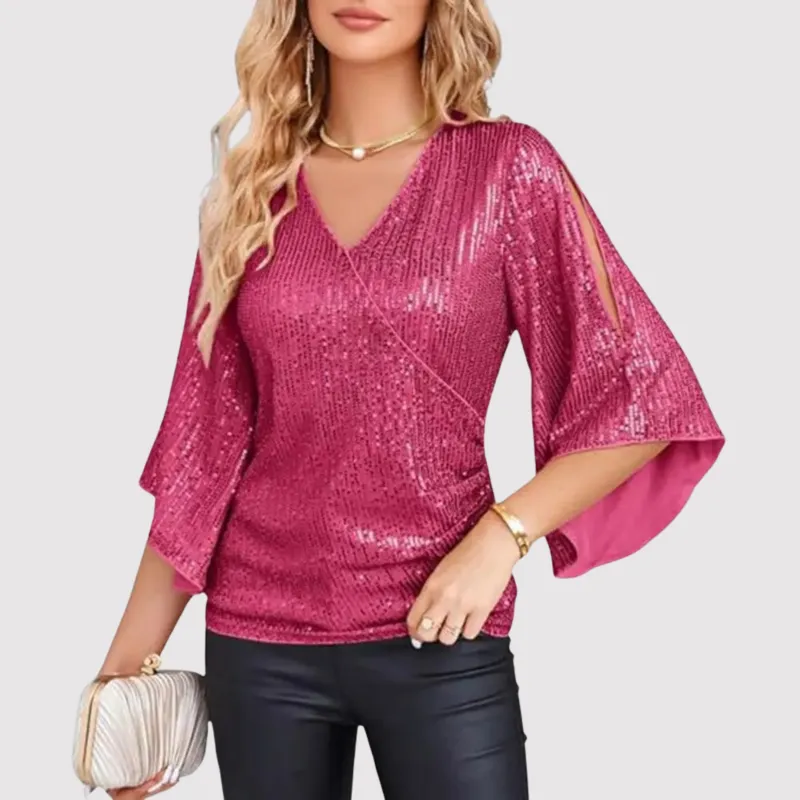 Elegant Sequined Top for Women | Susanne sold by Elvoria London