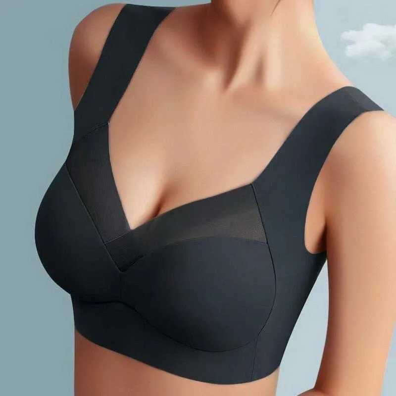Women's Seamless Bra - Mesh Detail and Wide Strap Design sold by Elvoria London product image thumbnail 3