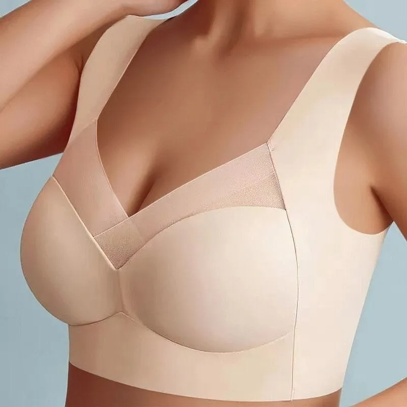 Women's Seamless Bra - Mesh Detail and Wide Strap Design sold by Elvoria London product image thumbnail 5